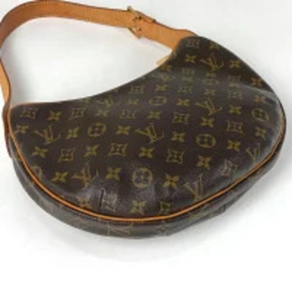 Louis Vuitton Monogram Brown Bag Hobo Croissant Brown